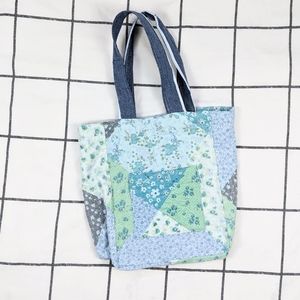 Patchwork Print Tote